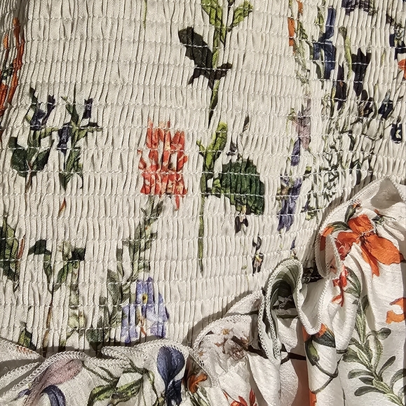 Floral Silk Dress - Picture 2 of 4